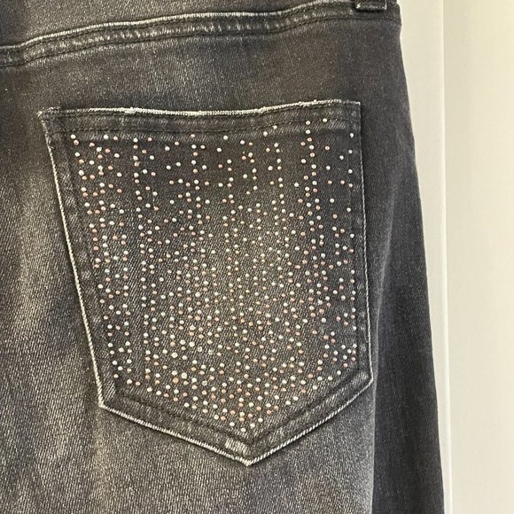 Current/Elliott Womens Black Distressed Skinny Jeans Size 27 - Picture 6 of 7